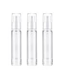 Cretty-Meet 3pcs Empty Airless Pump Bottle Refillable Clear Travel Lotion Pump Containers Vacuum Cosmetic Container Vacuum Press Pump Bottles for DIY Foundation Gel Essence Moisturiser (10Ml) - Buy Online on SooperMarket.com