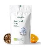 Ayurveda Tea Vata Organic 100g (50 Cups) | Herbal Loose Leaf Tea with Liquorice Ginger Cinnamom Fenugreek Cardamom Orange REPLANTEA - Buy Online on SooperMarket.com