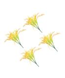 DECHOUS 4pcs 7 Simulated Rice Wheat Flower Natural Wheat Ears Flowers Artificial Wheat Stalks Wheat Decor Tall Wheat Ears Dried Flowers Fall Flower Bouquet Plastic Dining Table - Buy Online on SooperMarket.com