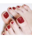 Brishow Artificial Foot Toenails - 24pcs Acrylic Stick-On Toenails for Women & Girls - Perfect Fake Toenails for a Stylish Look - Buy Online on SooperMarket.com