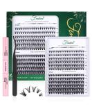Fenshine Cluster Eyelash Extensions 240pcs - Natural False Eyelashes Mix 9-14mm - Soft Individual Lashes - Extension Kit with 20D/40D Curl - 0.07D - for Volume Lash Looks - Buy Online on SooperMarket.com