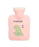 Spiral Hot Water Bottle 500ml - Cartoon Dinosaur Leak-Proof Heating Pad for Sore Muscles (Pink) - International Shipping - Buy Online on SooperMarket.com