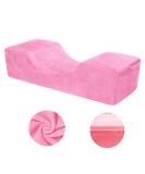 Pink Eyelash Extension Pillow - U Shape Neck Pillow for Beauty Salon | Comfortable Foam Velvet Pillowcase - Buy Online on SooperMarket.com