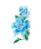 TAFLY Blue Flower Arm Temporary Tattoos for Women - Set of 5 Sheets | Sexy Body Art Transfer Tattoos - Buy Online on SooperMarket.com