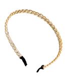 Gold Chain Headbands for Women Thin Metal Hair Band Headband Hoop Chain Hair Accessories for Women Girls Cute Headwear Hairband Hair Bands - Buy Online on SooperMarket.com