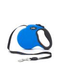 Ddoxx Reflective Nylon Dog Leash - Bite-Proof & Stable Roll Lock System | 5m for Dogs Up to 20kg - Blue - Buy Online on SooperMarket.com