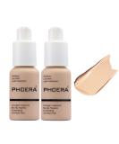 2 Pack PHOERA Foundation,Durable Waterproof Matte Foundation, Matte Oil Control Concealer Foundation Cream, 102 Nude-30ml 102- Nude - Buy Online on SooperMarket.com