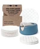 New Lastround reusable cotton pads - environmentally friendly alternative to disposable cotton pads - Made in Denmark - Sardmasal pads washable (blue) - Buy Online on SooperMarket.com