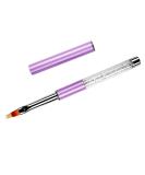 Professional UV Gel Nail Ombre Brush - Nylon Hair with Rhinestone Handle | Top Nail Art Tool for Beautiful Designs - Buy Online on SooperMarket.com