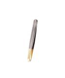 Slanted Stainless Steel Eyebrow Tweezers - Anti-Skid Sharp Tweezers for Facial Hair - Buy Online on SooperMarket.com