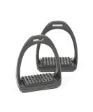 Shires Compositi REFLEX Stirrups (691) Shock Absorbent Colours - Adult (4.75") Black-Black Adult (4.75") - Buy Online on SooperMarket.com
