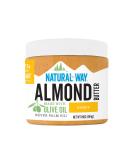Natural Almond Butter Honey Jar 16oz - Olive Oil, No Hydrogenated Oils, Non-GMO, Gluten Free - 1lb Honey Pack - Buy Online on SooperMarket.com