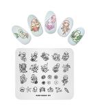 Ocean Marine Cartoon Nail Stamping Plate with Octopus and Crab Patterns | Nail Art Stamper Tool OC001 - Buy Online on SooperMarket.com