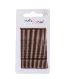 20pc Long 6.5cm Kirby Grips Hair Bobby Pins Clips Brown Brown 6.5cm - Buy Online on SooperMarket.com