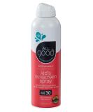 All Good Baby & Kids Sunscreen Spray - SPF 30, Zinc Oxide, Coral Reef Safe, Water Resistant, 6 oz - Buy Online on SooperMarket.com