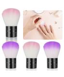 Pack of 4 Soft Nail Brushes for Makeup & Nail Art - Multifunctional Purple & Rose | International Shipping - Buy Online on SooperMarket.com