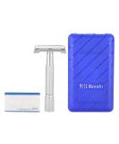 Demeras Razor Straight 11x7x3 - Manual Men's Beard Razor with Double Blade & Case | International Shipping Available - Buy Online on SooperMarket.com