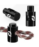 Heavy Duty Cord Locks - Single Hole Drawstring Stopper Fastener for No Tie Shoelaces and More Black - Buy Online on SooperMarket.com