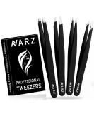 4Pcs Professional Tweezer for Facial Hair Women & Men Stainless Steel Precision Tweezers for Ingrown for Men & Women 4 Piece - Buy Online on SooperMarket.com
