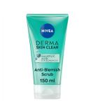 NIVEA Derma Skin Clear Scrub Exfoliating Face Scrub Salicylic Acid Face Scrub Enriched with Niacinamide to Unclog Pores and Refine Skin Textures 150 ml - Buy Online on SooperMarket.com