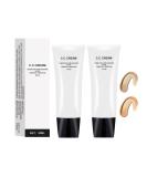 Grospe 2PCS Skin Tone Adjusting CC Cream for Mature Skin - Full-Coverage Foundation & Moisturizing Concealer in Natural+Ivory - Buy Online on SooperMarket.com