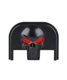 3D Aluminum Rear Cover Slide Back Plate for Gen 1-5 Glock 17-41, 44, 45 - Black Skull Red Eyes - Buy Online on SooperMarket.com