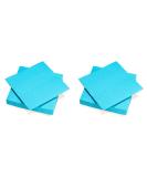 Le Nappage Turquoise Blue Paper Napkins - FSC Certified Biodegradable & Recyclable - 40 Pack (38x38 cm Large & Medium) for Eco-Friendly Dining - Buy Online on SooperMarket.com