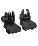 GVN Flip Up Battle Iron Sights - Front and Rear Sights for Rail - Buy Online on SooperMarket.com