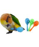 WACURRENTHYD 3PCS- Colourful Mini Ball Sand Hammer Parrot Rattle Shaker Musical Sound Toy Intelligent Sand Hammer Toys for Parakeets Canaries Cockatiels Conure Lovebirds(Random Color) - Buy Online on SooperMarket.com