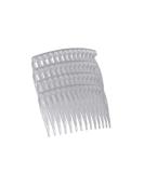 Set of 4 Tort Plain Hair Combs 7cm French Side Combs - White | Strong Hold Hair Clips for Girls & Women - Buy Online on SooperMarket.com