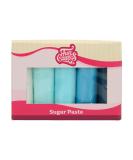 FunCakes Fondant Multipack - Blue | Easy to Use Smooth & Pliable - Perfect for Cake Decorating | Halal Kosher Gluten-Free | 5 Colors 5 x 100g - Buy Online on SooperMarket.com