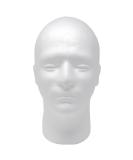 Male Styrofoam Foam Mannequin Wig Head 11 Inch - Pack of 1 | Lightweight and Durable for Displaying Wigs and Hats - Buy Online on SooperMarket.com
