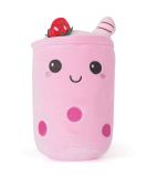 Anboor Bubble Tea Plush Boba Pillow - Strawberry Ice Cream 25cm | Soft Toy for Kids | Stuffed Animal Gift - Buy Online on SooperMarket.com