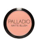 Palladio Matte Blush, Brushes onto Cheeks Smoothly, Soft Matte Look and Even Finish, Flawless Velvety Coverage, Effortless Blending Makeup, Flatters the Face, Convenient Compact, Peach Ice - Buy Online on SooperMarket.com