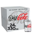 Diet Coke Low Sugar Cola Soft Drink (330ml) Cola 330ml - Pack of 24 - Buy Online on SooperMarket.com
