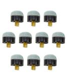 Felson Billiard Supplies 10 Brass Screw-On Pool Cue Tips - Standard 12mm Size - Soft Tips for Use with Screw-in Ferrules - Buy Online on SooperMarket.com