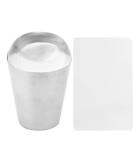 Clear Nail Stamp Heads & Scrapers Set - Soft Silicone DIY Nail Art Kit (Silver) for International Shipping - Buy Online on SooperMarket.com