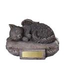 Pacific Giftware Pet Memorial Angel Cat Sleeping On Pillow Cremation Urn Bottom Load 30 Cubic Inch - Buy Online on SooperMarket.com