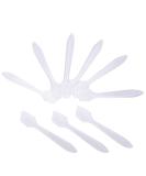 Senkary 200 Pack Disposable Makeup Spatulas - 3.2 Inch Frosted Plastic Cosmetic Spatula for Facial Creams and Masks (Translucent) | Bulk Pack - Buy Online on SooperMarket.com