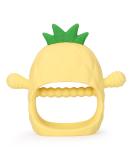 Socub Silicone Baby Teething Toy | BPA-Free Mitten Teether for Infants 12 Months+ | Soothes Sore Gums, Promotes Sucking Needs | Yellow - Buy Online on SooperMarket.com