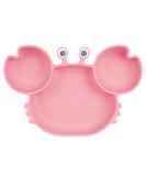 Vicloon Silicone Suction Plate for Toddlers Baby Suction Plate Baby Cutlery Feeding Training Divided Plate Non Slip Silicone Baby Weaning Plate for Most Highchairs Trays (Pink) - Buy Online on SooperMarket.com