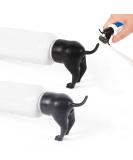 Toothpaste Attachment for Dogs - 2-Piece Squeezing Donor Figures | Funny Gift for Pet Lovers (Gray & Black) - Buy Online on SooperMarket.com