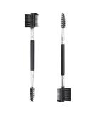2pcs 3 Head Eyebrow & Eyelash Shaper with Double Head Brush | Includes 3 Different Spoolie Brushes for Makeup Grooming | EC-01 - Buy Online on SooperMarket.com