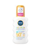 Nivea Kids Protect and Sensitive Sun Spray with SPF 50+  Very High - 200 ml - Buy Online on SooperMarket.com