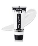 Go Ho Cream White Face Body Paint(2.37 oz) Water Based White Face Painting Joker Clown Zombie Skeleton Makeup for Adults Children SFX Cosplay Costumes Festivals Halloween Makeup - Buy Online on SooperMarket.com