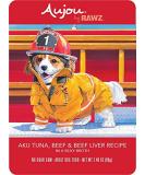 Rawz Aujou Aku Tuna, Beef & Beef Liver Dog Food 8/2.46 oz Pouches - Buy Online on SooperMarket.com