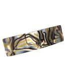 French Amie Onyx 1 Wide Celluloid Handmade Hair Clip Barrette - Elegant and Stylish - Buy Online on SooperMarket.com