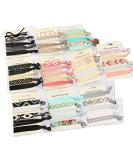Yikimira 50-Piece No Wrinkle Elastic Hair Ties - Colorful Ponytail Holders for Girls Women Teens & Children | Stylish Hair Accessories - Buy Online on SooperMarket.com