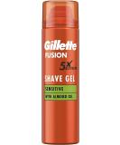 Gillette fusion beard care razor gel men (200 ml) with almond oil for sensitive skin with 5-fold effect: cleans provides moisture protects refreshed and calmed down gift for men - Buy Online on SooperMarket.com