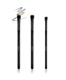 Ultra-Thin Eyebrow Brush Set - Raffaello 3Pcs Angled Precision Eyeliner Makeup Brushes, Cruelty-Free Synthetic Bristles Slanted Eyeshadow Eye Brow Tinting Kit (Black) A-Black-3pcs - Buy Online on SooperMarket.com